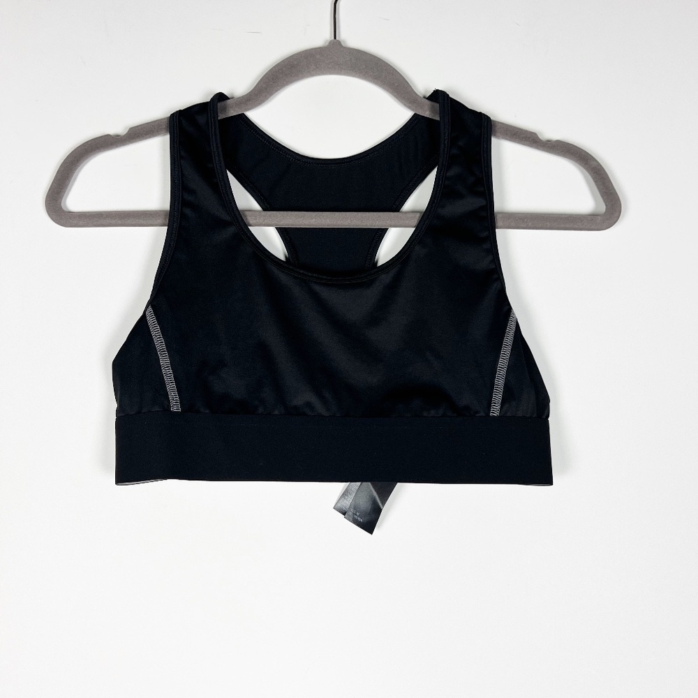 Balenciaga Activewear Racerback Sleeveless Athletic Work Out Sports Bra Black M